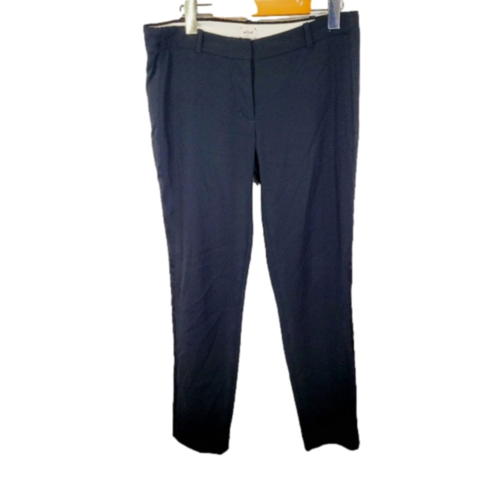 Wilfred Satin Trim slim black trouser
